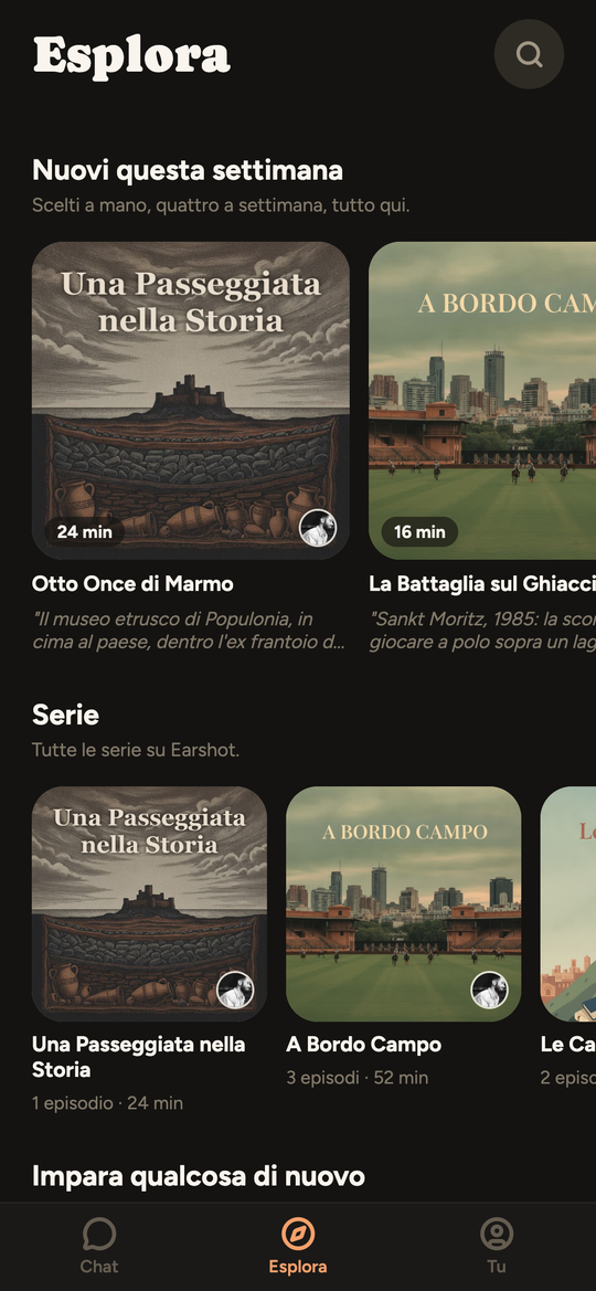 Esplora: le serie su Earshot